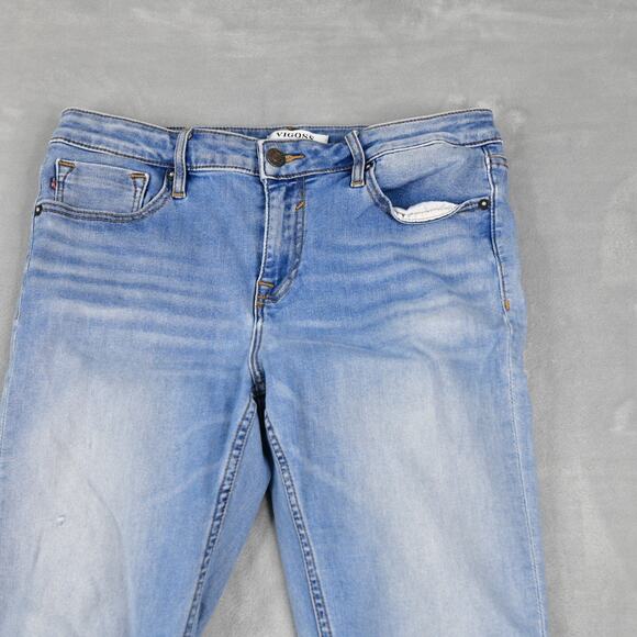VIGOSS Jeans Womens 30 (29x27) Marley Skinny Stretch Blue Denim - Picture 5 of 11